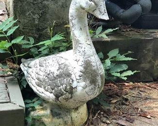 Pair of concrete ducks