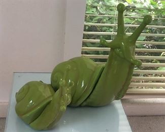 Vintage ceramic snail set