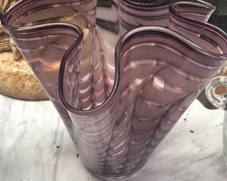 Hand blown vase