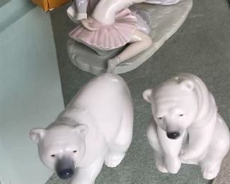 Polar bear lladros 