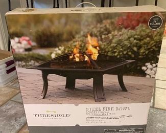 Steel fire bowl