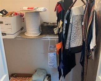 Sewing, fabric samples, bed skirts, window treatments! 