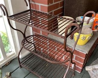 Wrought iron shelf