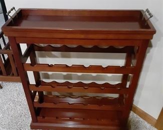 Bombay Wine Rack with detachable serving tray (top piece)