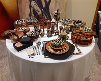 Entire plate/serving set from Zimbabwe