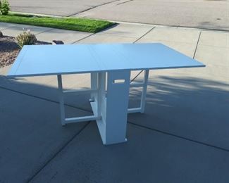 2 Sided Fold Out Portable Table w/Working Locking System (Crate & Barrel)