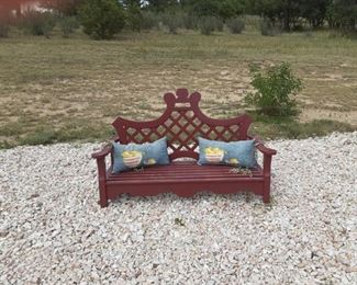 Outdoor Bench w/Cushions