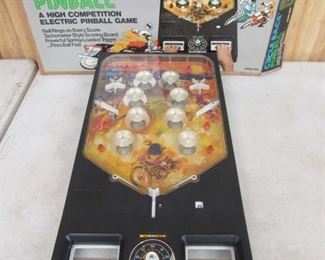 1977 Marx Toys Cycle Race Pinball Game w/Box