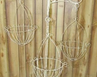 Iron Hanging Basket Stand