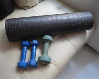 Weights and Exercise mat