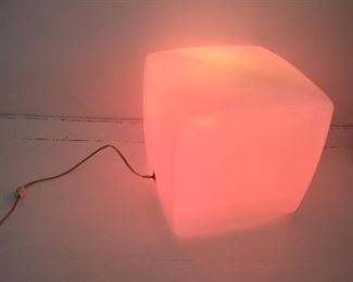 Lighted Plastic Cube