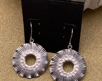 Fine silver dangle earrings from Thailand