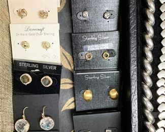 Sterling silver earrings by Danecraft and others