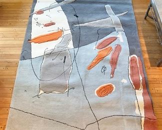 Peddada BlastOff 100% New Zealand wool area rug, handmade in India and never used