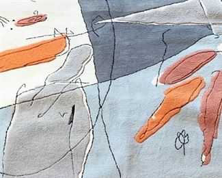 Peddada BlastOff 100% New Zealand wool area rug, handmade in India and never used