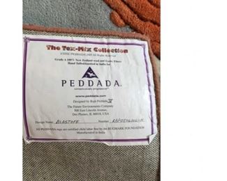 Peddada BlastOff 100% New Zealand wool area rug, handmade in India and never used