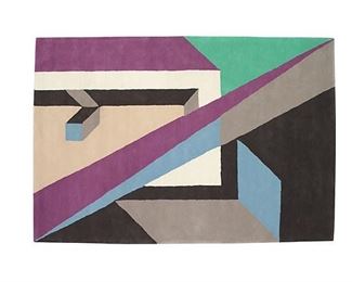 Peddada Patio 100% New Zealand wool area rug, handmade in India and never used