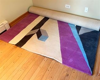 Peddada Patio 100% New Zealand wool area rug, handmade in India and never used