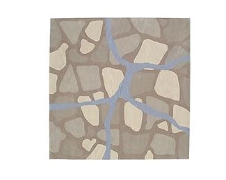 Peddada Stonewall 100% New Zealand wool area rug, handmade in India and never used