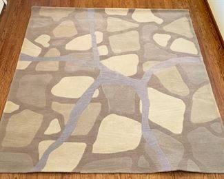 Peddada Stonewall 100% New Zealand wool area rug, handmade in India and never used