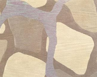 Peddada Stonewall 100% New Zealand wool area rug, handmade in India and never used