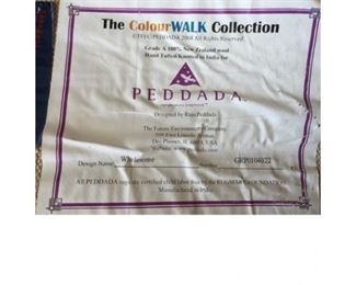 Peddada Wholesome 100% New Zealand wool area rug, handmade in India and never used