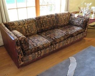 Vintage Milo Baughman style rosewood sofa by Forecast Furniture