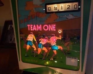Vintage Team One pinball machine by Gottlieb
