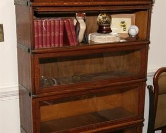 4 STACK PLUS DRAWER OAK BOOKCASE