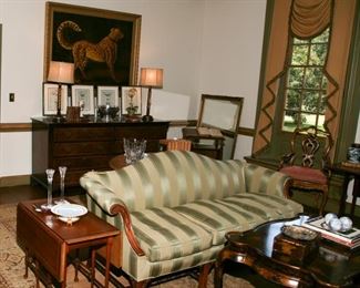 CHIPPENDALE CAMEL BACK SOFA