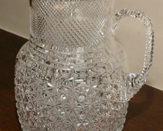 CUT GLASS PITCHER