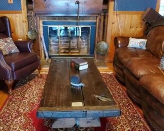 Liberty Ship Hatch Door Coffee Table from sunken Oliver Ellsworth, torpedoed in 1942 (we have fully history and documentation)