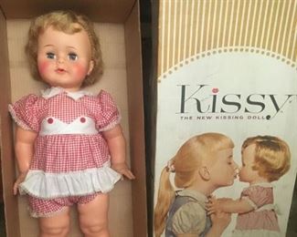 IDEAL Toys' "Kissy" Doll--no corona worries here. c.1961 & Appears to be New In Excellent Box