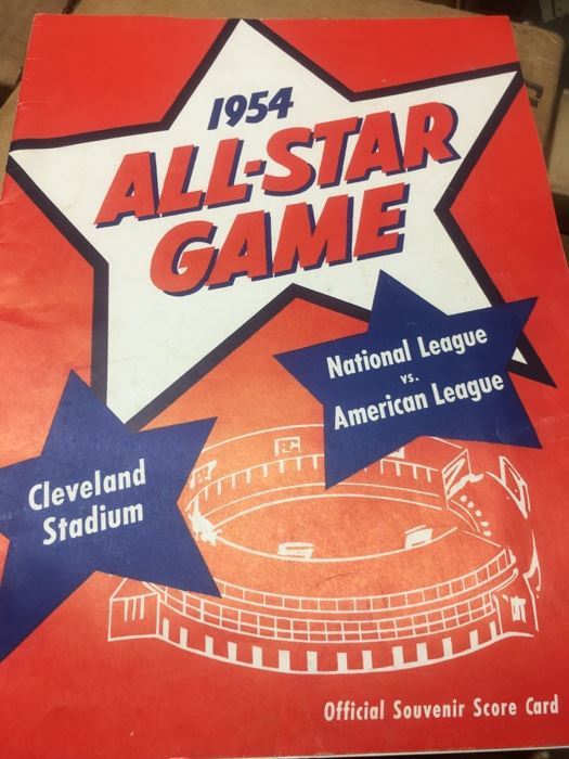 1954 MLB ALL-STAR Program and unmarked Scorecard--Collectors Dream!