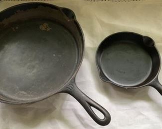 $50.00......2 Griswold Fry Pans #10 and #3 (A89)