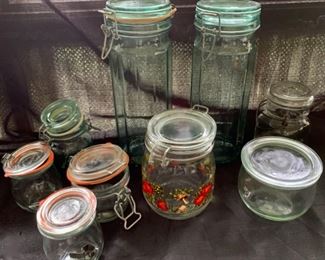 $12.00......9 Kitchen Jars/containers  (A83)