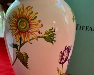 HALF OFF!  $30.00 now, was $60.00.......Tiffany & Co. Vase with Original Box, 10 1/2" tall (A153)