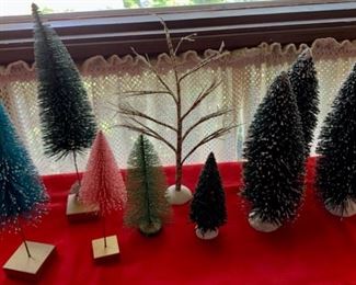 HALF OFF !  $5.00 now, was $10.00........Bottle Brush Christmas Trees (A147)