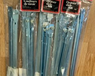 CLEARANCE !  $4.00 now, was $16.00......Lot of 8 New Drawer Slides (A185)