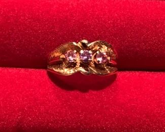 $100.00.......14k Gold Ring Size 7.5