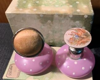 HALF OFF!  $30.00 now, was $125.00.......Pair of Antique DeVilbiss Perfume Bottles with original box (A295)