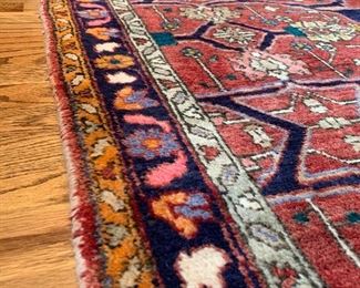 Close up of Hand-knotted Persian Runner