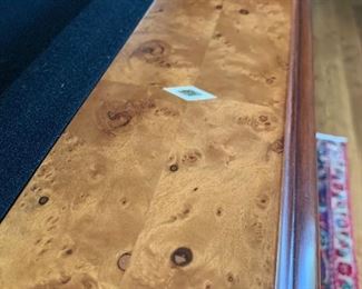 Close up of Thomas Aaron Pool Table