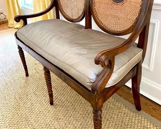 Alternate view of Caned Settee