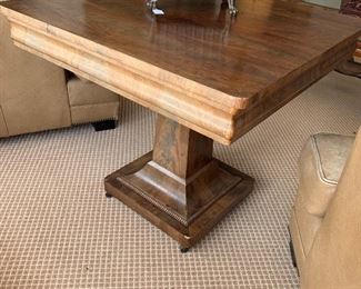 $200 - HIGH-END Pedestal Table -  Measures 32” x 32” x 28.5”
