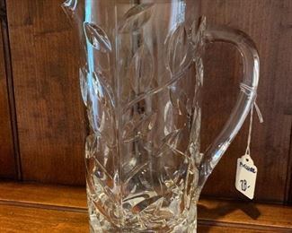 $28 - Leaf Detail Pitcher - Measures 9” Tall