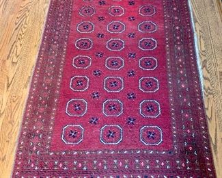 $250 - Handknotted Red Rug #4 - Measures 3’ x 5’