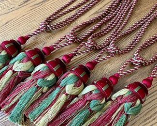 $20 each - Red, Green, and Gold Curtain Tassels