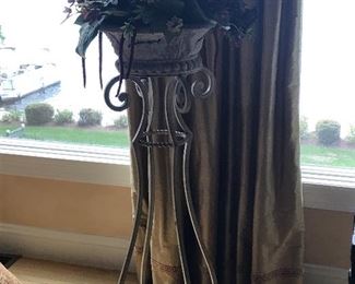 Tall iron planter with arrangement, TWO ARE AVAILABLE, $ 130.00 EACH