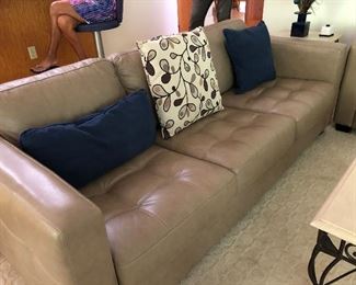 Barrett leather sofa
